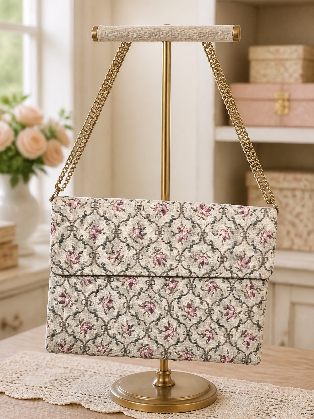 Vintage Victorian Chain Bag